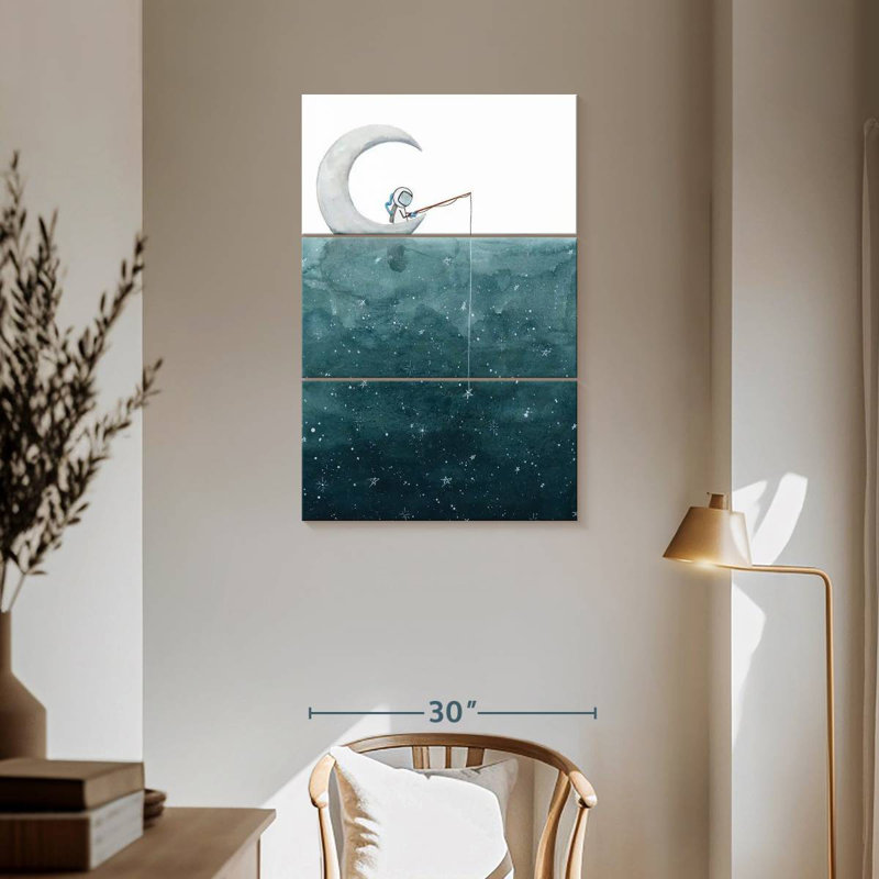 Fishing For Stars, 57" H x 36" W