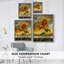 Reproduction encadrée FLORAL Series CDXCIX - bois massif-2007736127