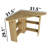 Corner Triangle Study Desk