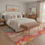 Tapis d'intérieur beige / rose / vert / bleu lavable à la machine avec envers antidérapant Verdalia-128992665
