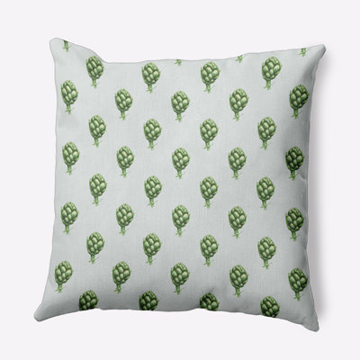 Floral Outdoor Reversible Throw Pillow