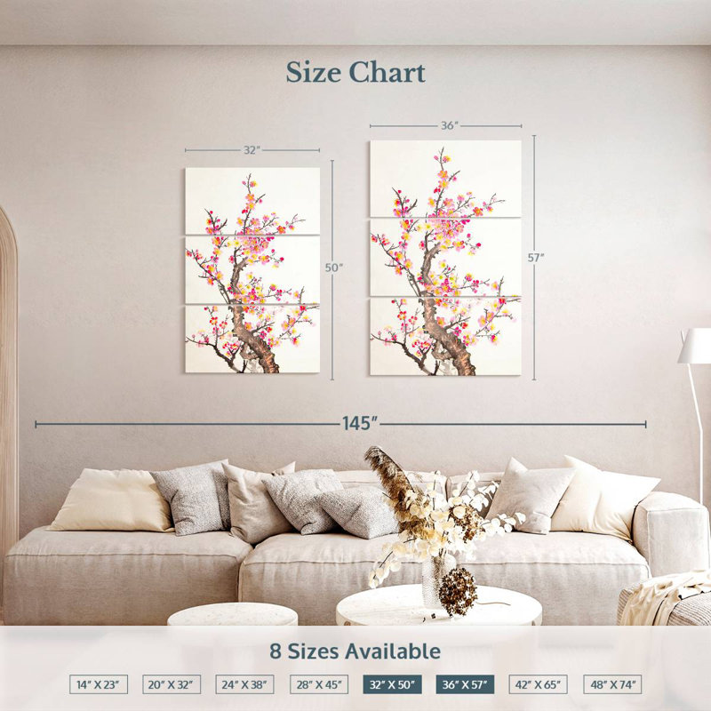 Harnek Plum Tree, 50" H x 32" W