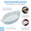 Ensemble de plats à gratin en porcelaine - Mini cocotte ovale, allant au four, blanc-113616090