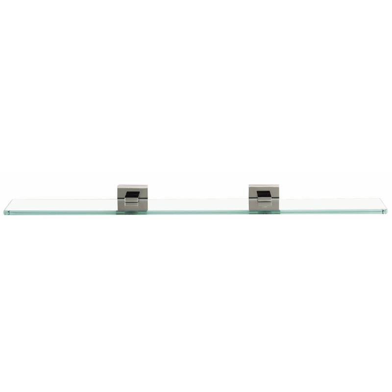 Contemporary II Bracket Shelf, Polished Nickel, 0.875" H x 24" W x 4.5" D