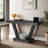 60"Long Distressed  2-Tier Wooden Console Table-1034596156