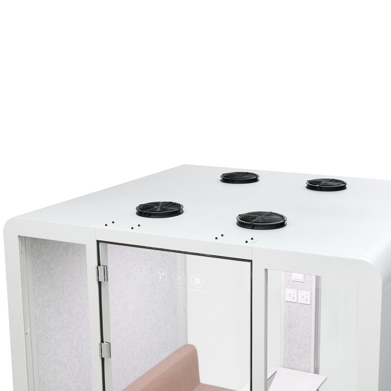 Cabine de réunion Venti White Sound Modular Pod - 4-6 personnes