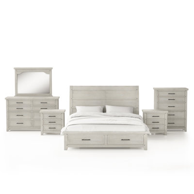 Amasa Solid Wood Piece Bedroom Set