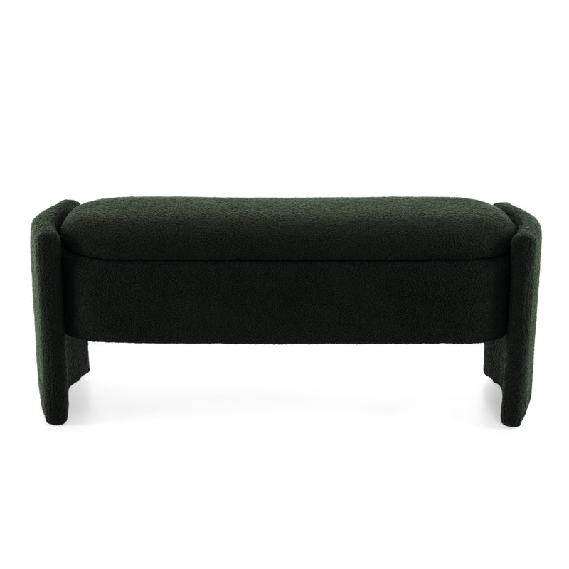 Dark Bedroom - Maximize Storage Efficiency Elegant Bench Essential, Dark Green