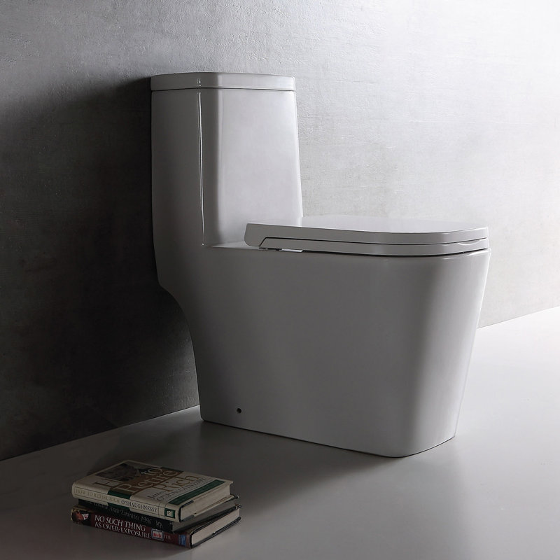 Toilette allongée une pièce à double chasse 1,28 GPF Annabelle (siège inclus)