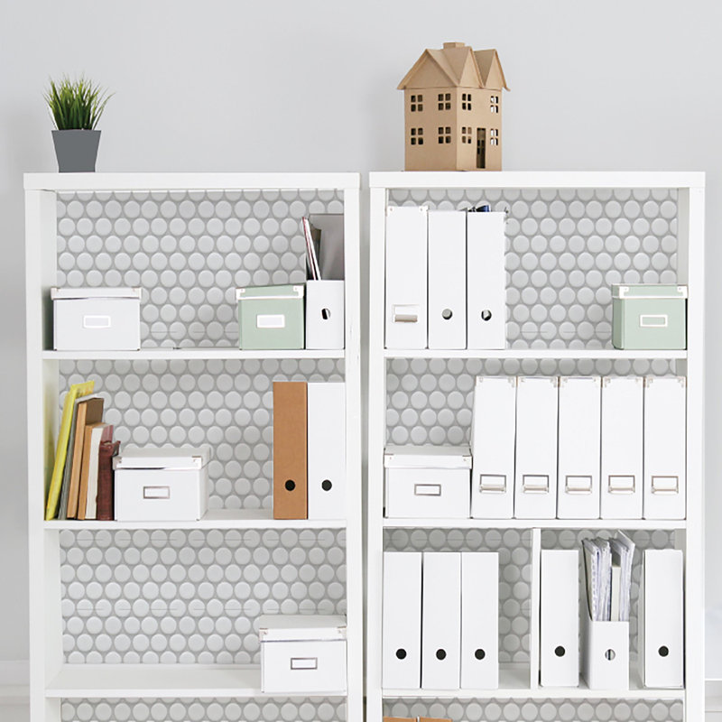 Penistone Penny Tile Self-Adhesive Shelf Liner