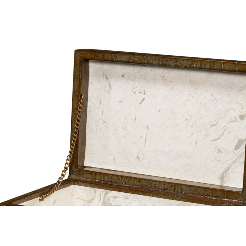 Shagreen Handmade Decorative Box, Green