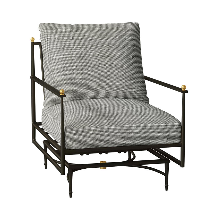 Roma Patio Armchair with Cushions, No Welt, Bali Pearl, Standard Plus