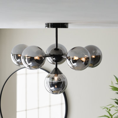Jaxon Glass Semi Flush Mount