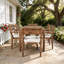 Ensemble repas d'extérieur 7 pièces en bois d'acacia avec coussins, table de patio et 6 chaises-1443711165