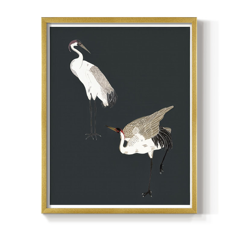 Night Tango II, reproduction encadrée - bois massif, H 30 po x l 24 po, Doré