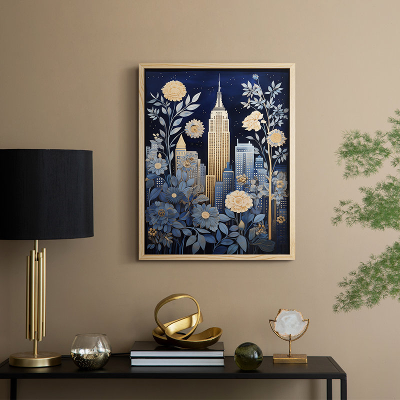 «LANDSCAPES Series CCXXII», reproduction d'art encadrée - bois massif, H 21 po x l 17 po, Naturel