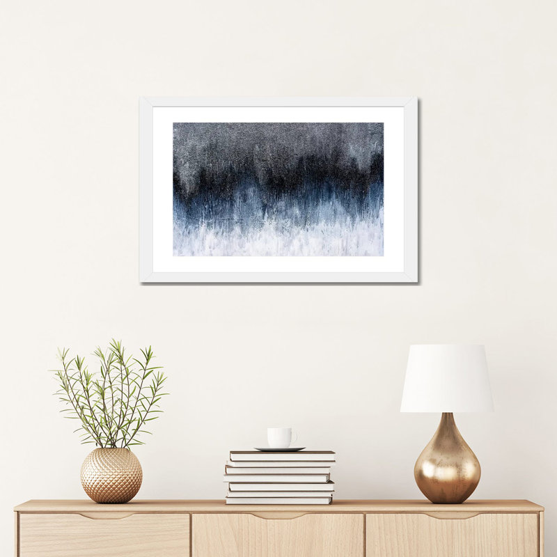 Silver Spark par Nikki Chauhan - impression d'art graphique, Papier encadré blanc, H 16 po x l 24 po x P 1 po, Blanc