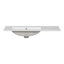 Meuble-lavabo blanc durable avec lavabo en céramique, conception compacte moderne