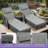 Anayelly Outdoor Wicker Chaise Lounge with Storage Space-468742071