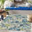 Blodewn Outdoor Rug Floral Design Area Rug Blue/Ivory-1145909250