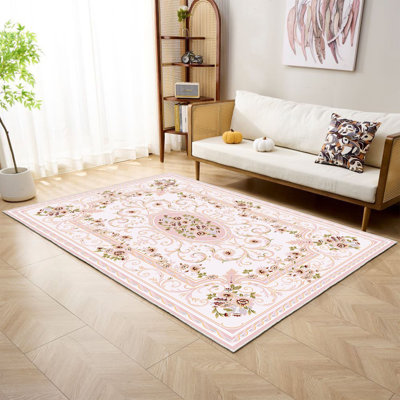 Antibacterial Hall Carpet, 39.4 x 59.1 inches | 100% Polyester, 0.4 in Pile Height, Non-Slip PVC Felt Dot Underside | Machine Washable, 3D Digital Printing, Durable & Stylish for Modern Home Décor