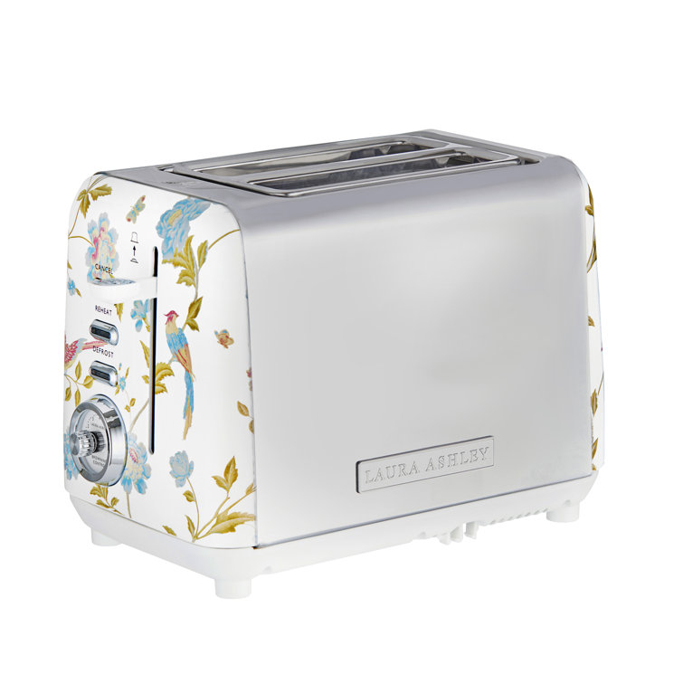 Gloss White 4 Slice Long Slot Toaster