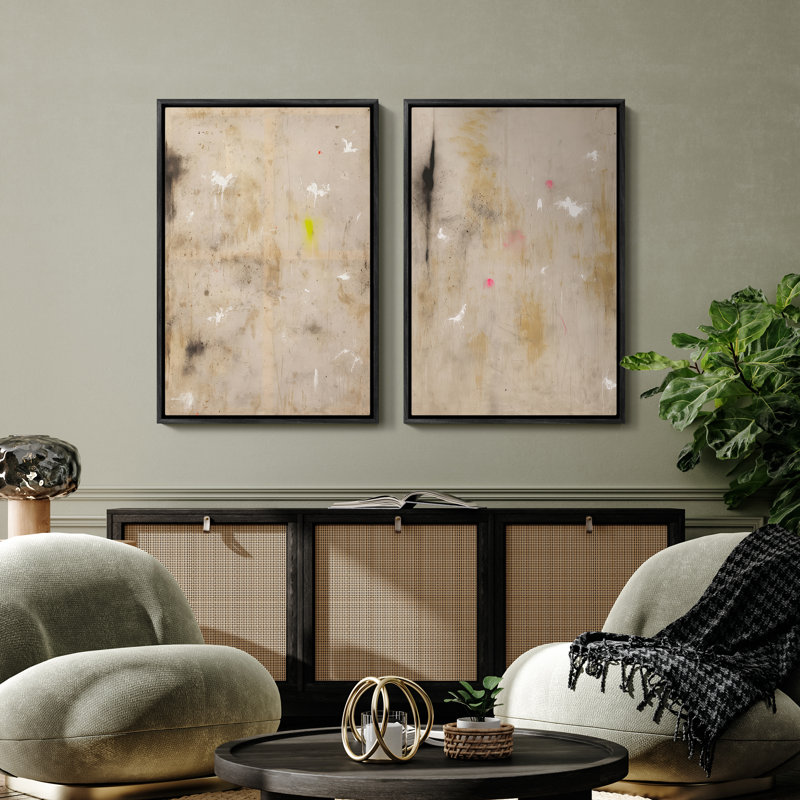 Art mural encadré abstrait rétro antique classique pour chambre à coucher, Noir, H 36 po x l 24 po