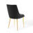 Viscount Modern Accent Performance Velvet Dining Chair In Black-74366158