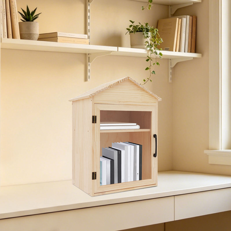 Petite armoire à livres en bois