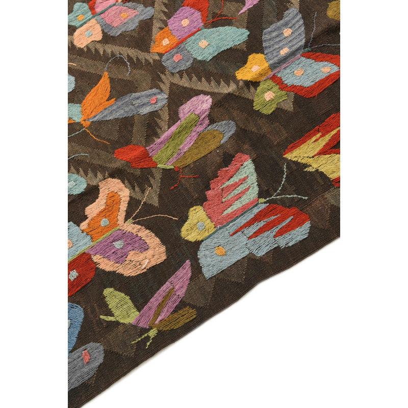 Tapis brun foncé 5x8 Perry