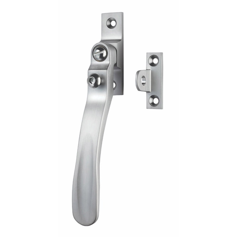 Victorian Casement Fastener, Satin Chrome