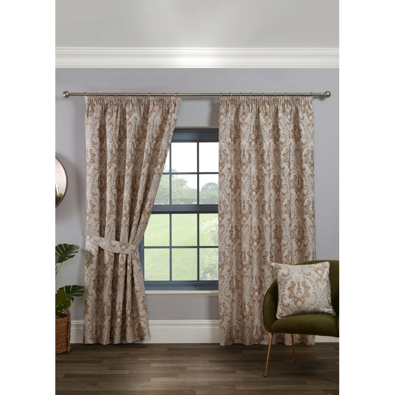Cadnite Room Darkening Curtain Pair, Latte, 117 W x 183 D cm