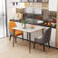 Annagh Stone Top Metal Base Dining Table-492564329-492560528