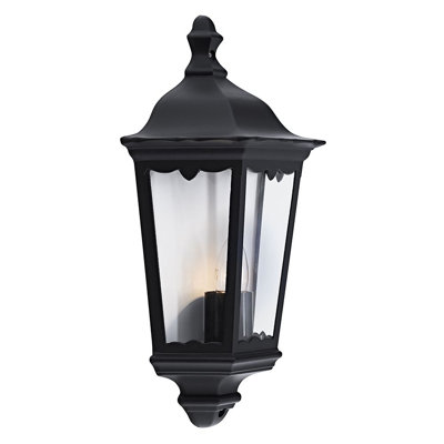 Keira Black 44cm H Outdoor Wall Lantern