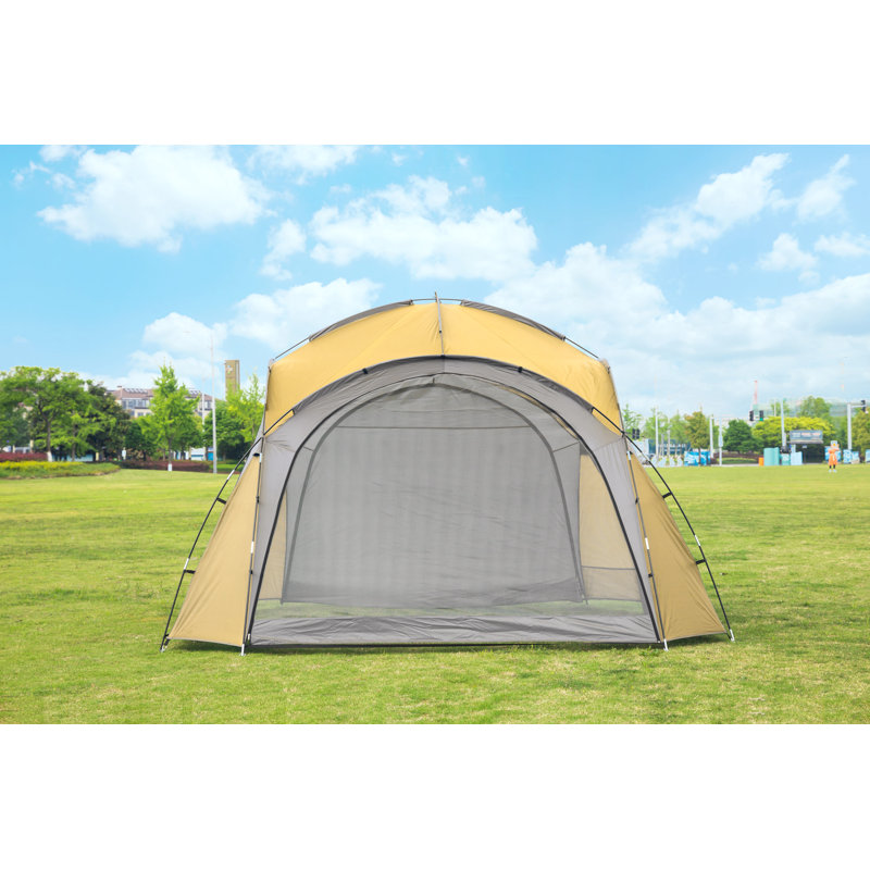 Douthett 3.5m x 3.5m Metal Patio Gazebo, Natural