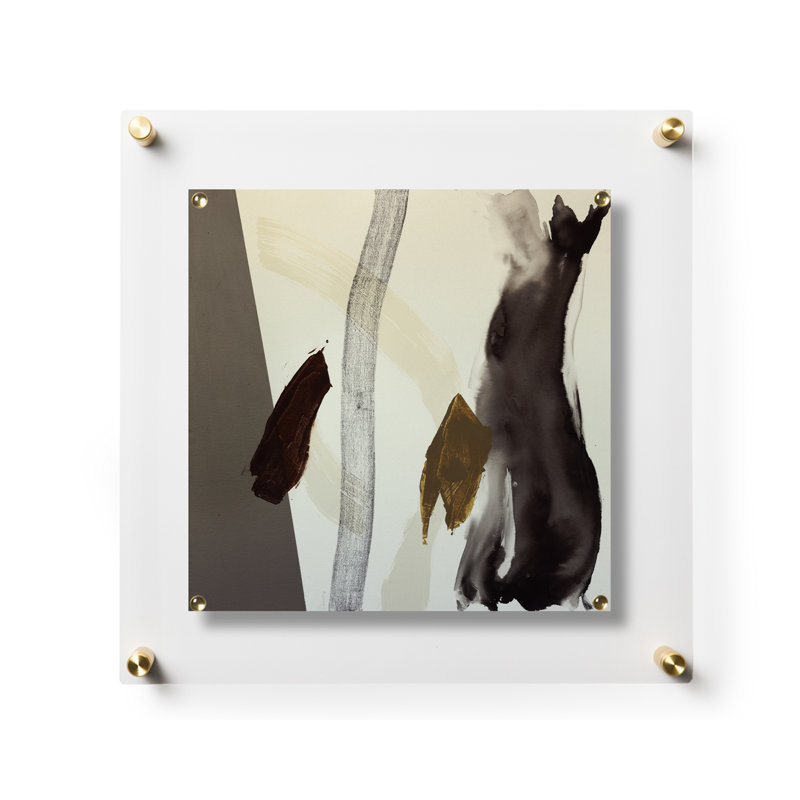 Gold Acrylic Floating Wall Frame for 12x12 Art