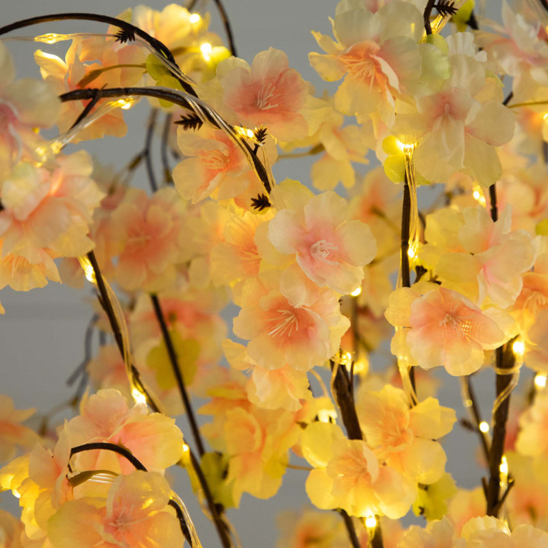5ft. Lighted Artificial Cascading Cherry Blossom Tree with 320 Warm White LED Lights