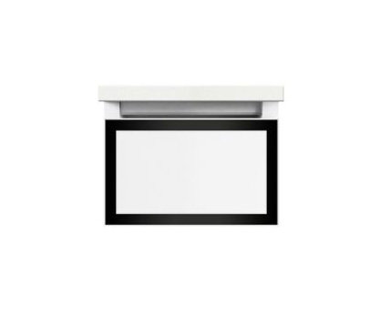 Base de meuble-lavabo simple avec cadre 12,13 po Profile, Tiroir complet, Oui, Bronze satiné / chrome