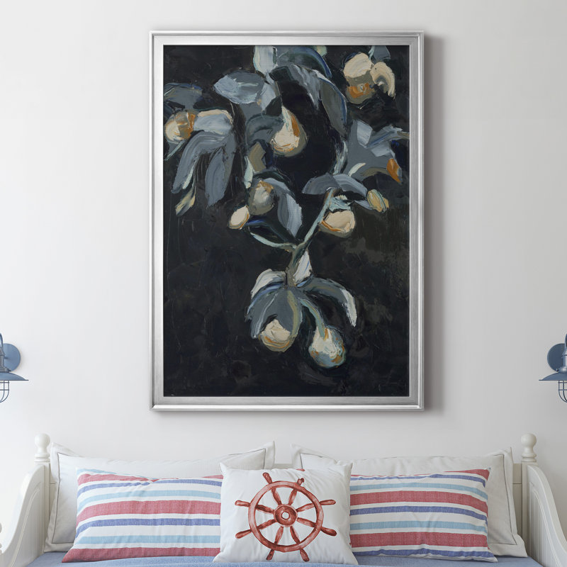 Toile encadrée de qualité supérieure - prêt à accrocher, H 30,5 po x l 42,5 po x P 1,5 po, Toile encadrée argentée
