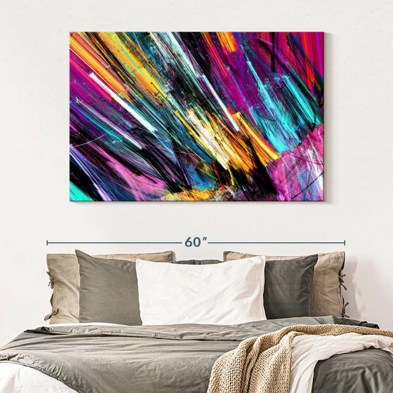 Avery Rainbow Abstract, 34" H x 51" W