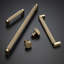 Kent Knurled 1-3/8" Satin Brass Round Knob-53903331-110453976