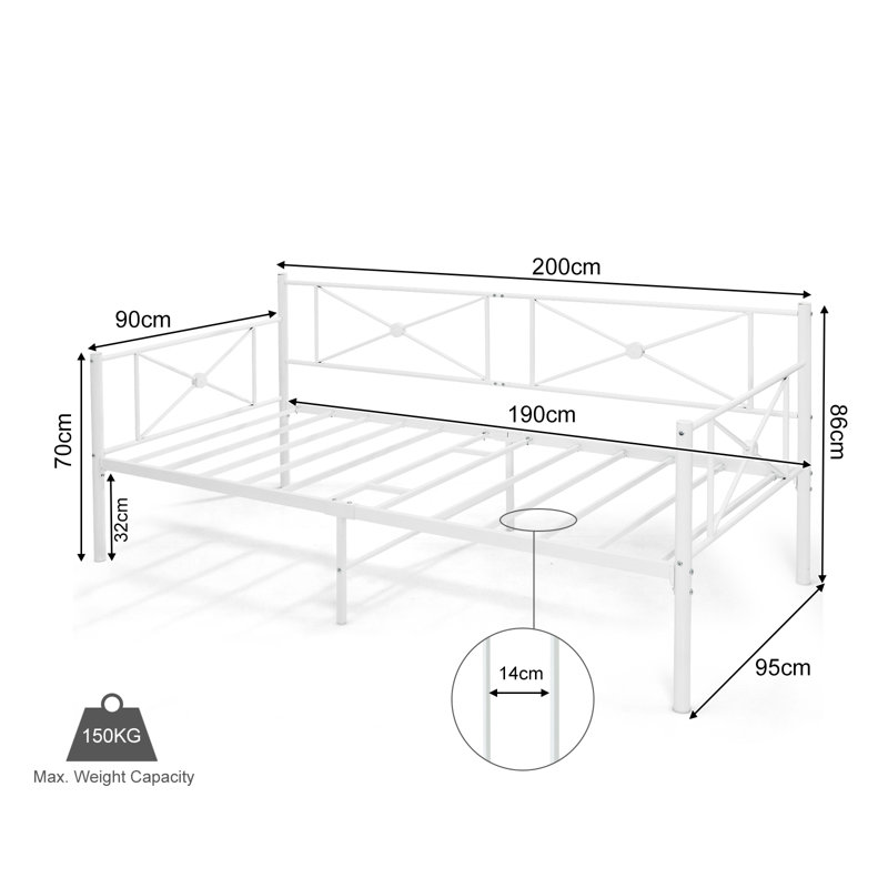Aerick Steel Daybed