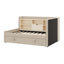 Upholstered Daybed With Trundle, Storage Shelves, USB & Outlet-172984056