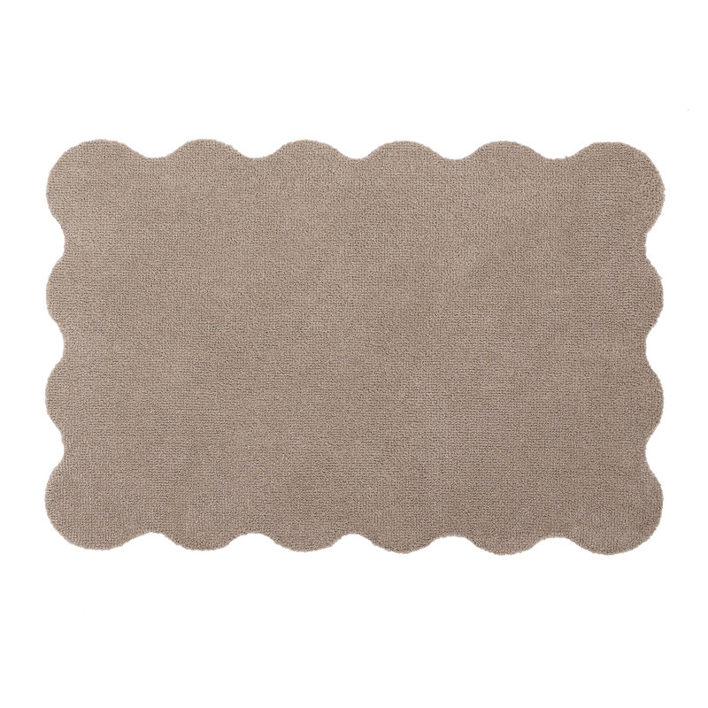 My Mat Soft Bathroom Scallop bath mat, Beige