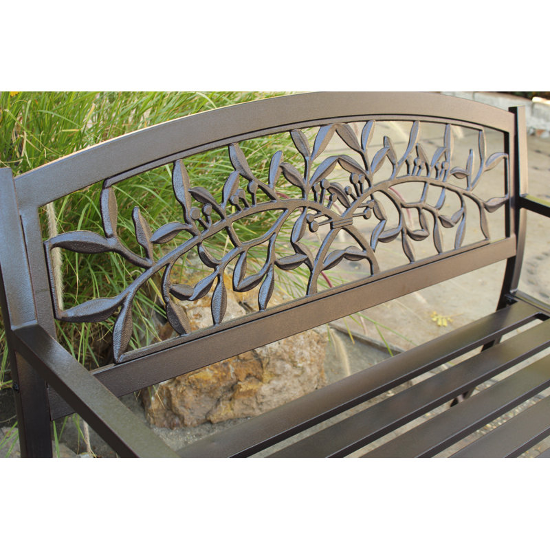 Banc de jardin en acier Finnis, Bronze