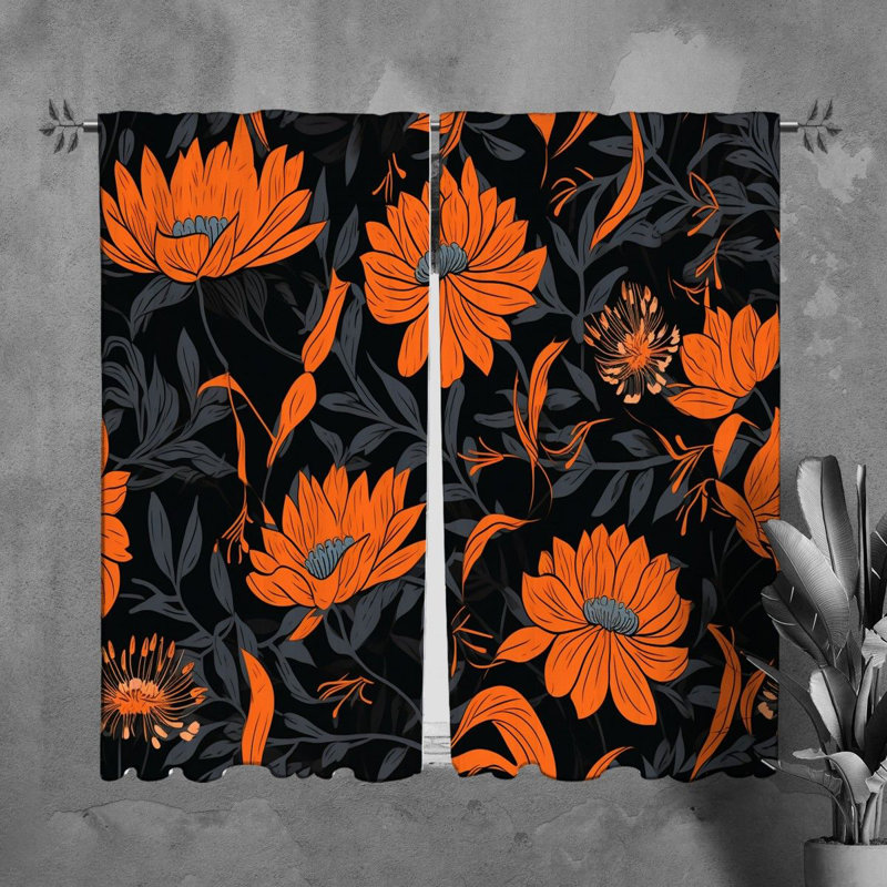 Paire de rideaux obscurcissant en polyester Miciah, L 40 po x L 82 po