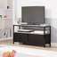 Crédence de rangement l 37 po avec foyer Everina