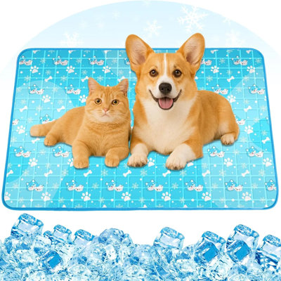 Dog Cooling Mat, Pet Cooling Pad With Non‑toxic Solid Gel, Self‑cooling Bed For Dogs, Waterproof & Durable For Indoor And Outdoor Summer Use
