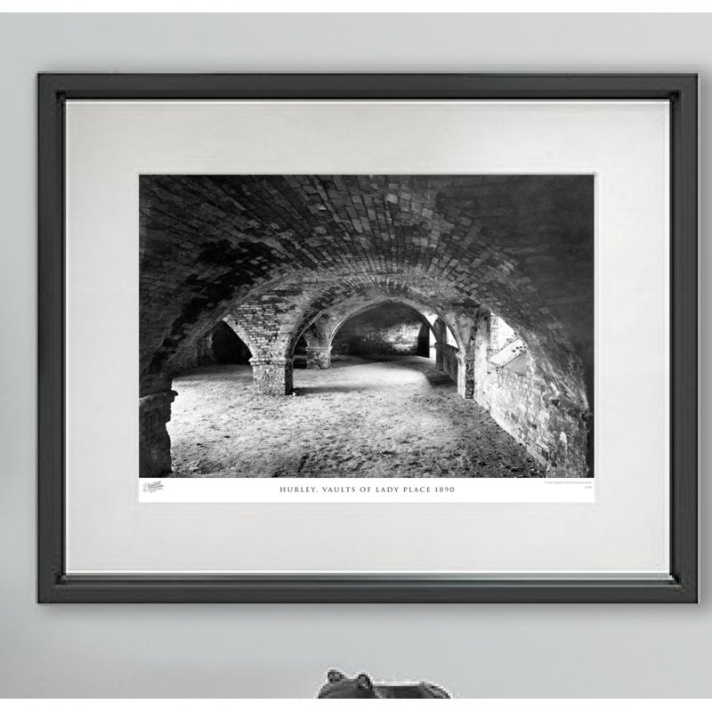 Hurley, Vaults Of Lady Place 1890 - Single Picture Frame Print, 60cm H X 80cm W x 2cm D