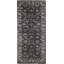 Hand-Knotted High-Quality Black and Cream Runner